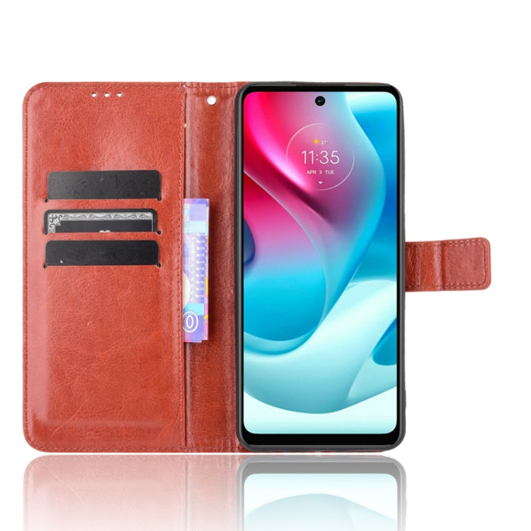 For Motorola Moto G60S Crazy Horse Texture Horizontal Flip Leather Case with Holder & Card Slots & Lanyard