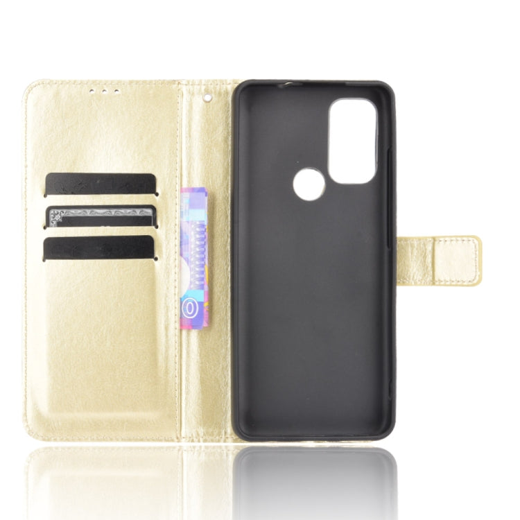 For Motorola Moto G60S Crazy Horse Texture Horizontal Flip Leather Case with Holder & Card Slots & Lanyard