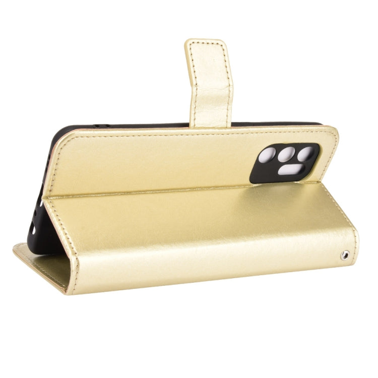 For OPPO Reno6 4G Crazy Horse Texture Horizontal Flip Leather Case with Holder & Card Slots & Lanyard