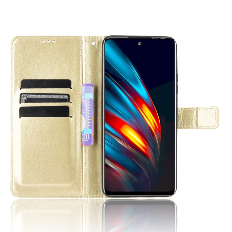 For Tecno Pova 2 Crazy Horse Texture Horizontal Flip Leather Case with Holder & Card Slots & Lanyard