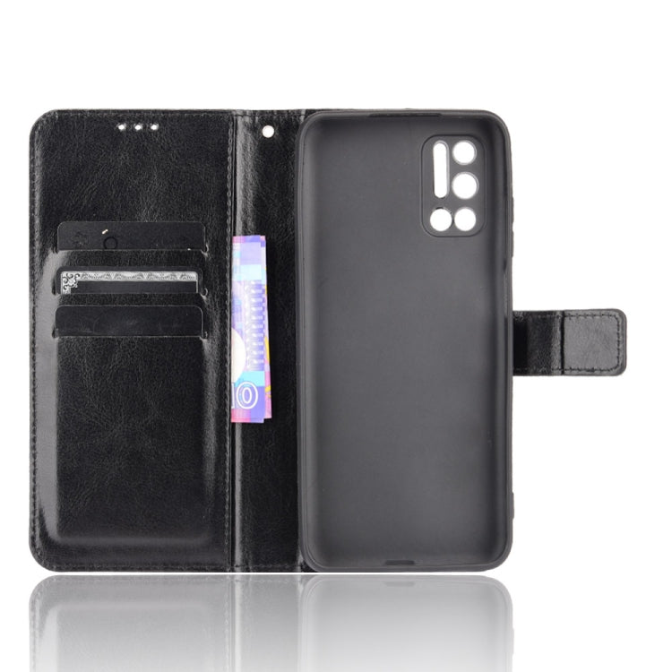 For Doogee N40 Pro Crazy Horse Texture Horizontal Flip Leather Case with Holder & Card Slots & Lanyard