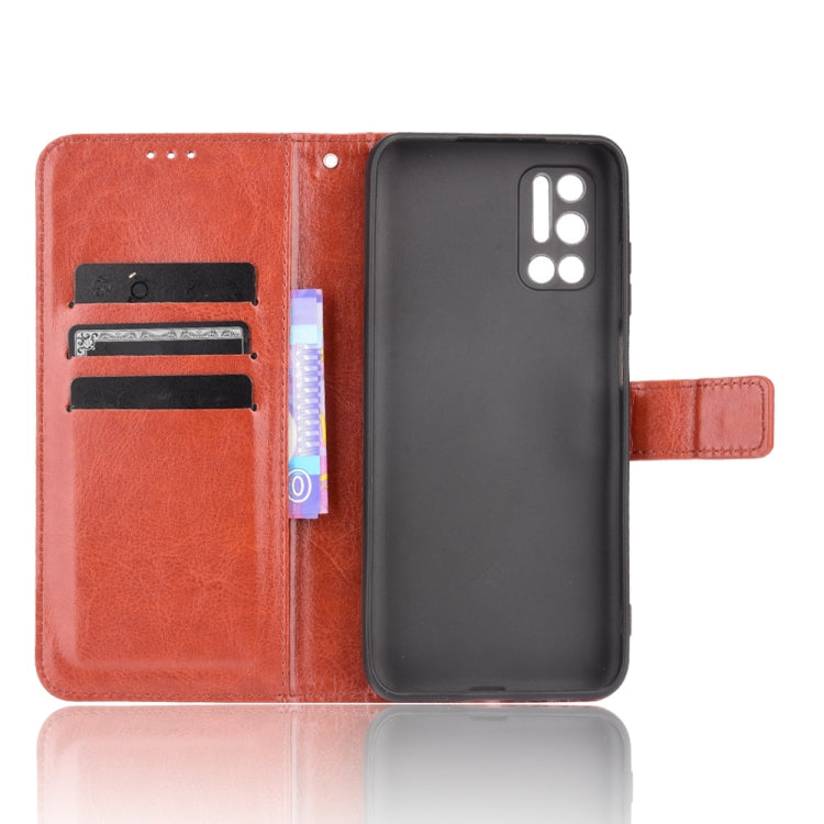 For Doogee N40 Pro Crazy Horse Texture Horizontal Flip Leather Case with Holder & Card Slots & Lanyard