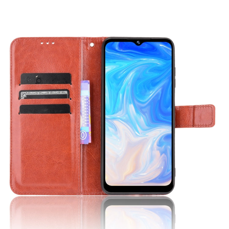 For Doogee N40 Pro Crazy Horse Texture Horizontal Flip Leather Case with Holder & Card Slots & Lanyard