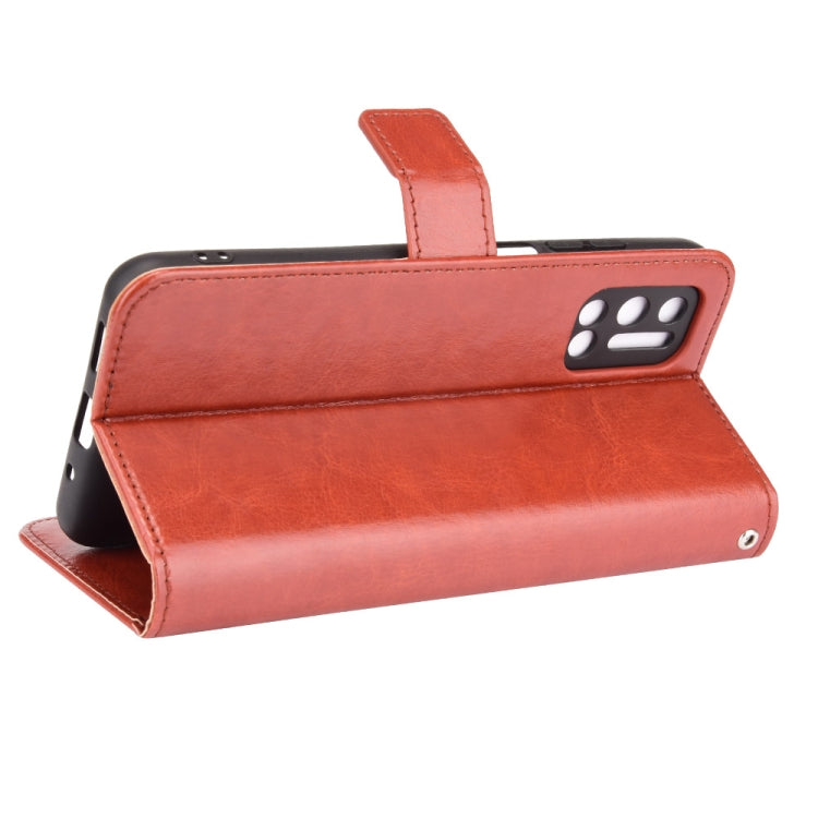 For Doogee N40 Pro Crazy Horse Texture Horizontal Flip Leather Case with Holder & Card Slots & Lanyard