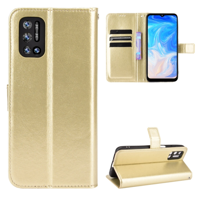 For Doogee N40 Pro Crazy Horse Texture Horizontal Flip Leather Case with Holder & Card Slots & Lanyard