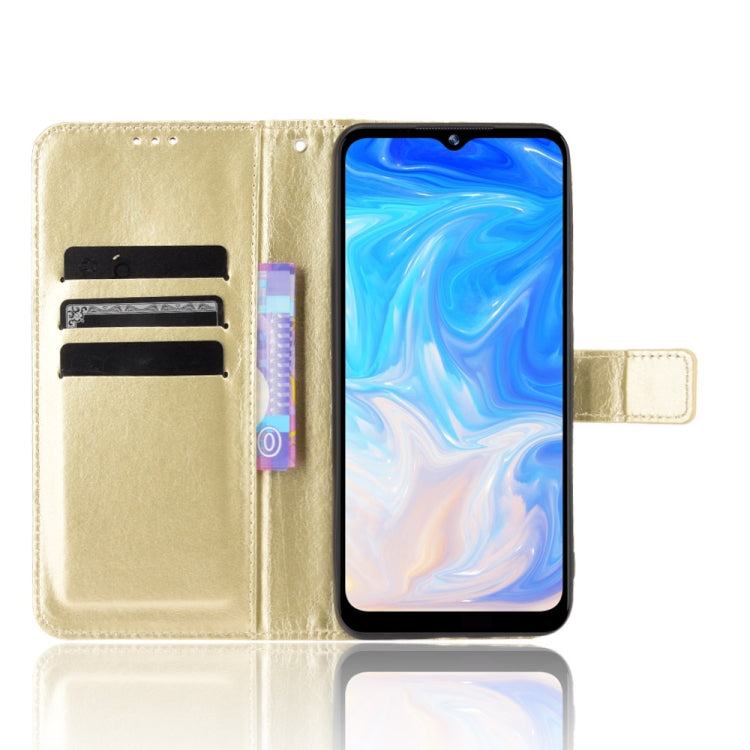For Doogee N40 Pro Crazy Horse Texture Horizontal Flip Leather Case with Holder & Card Slots & Lanyard