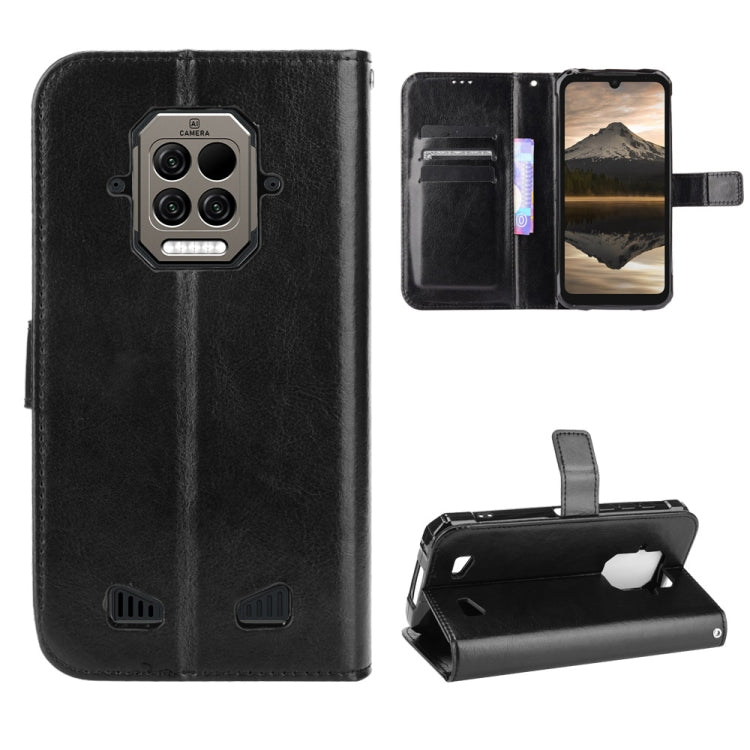 For Doogee S86 / S86 Pro Crazy Horse Texture Horizontal Flip Leather Case with Holder & Card Slots & Lanyard
