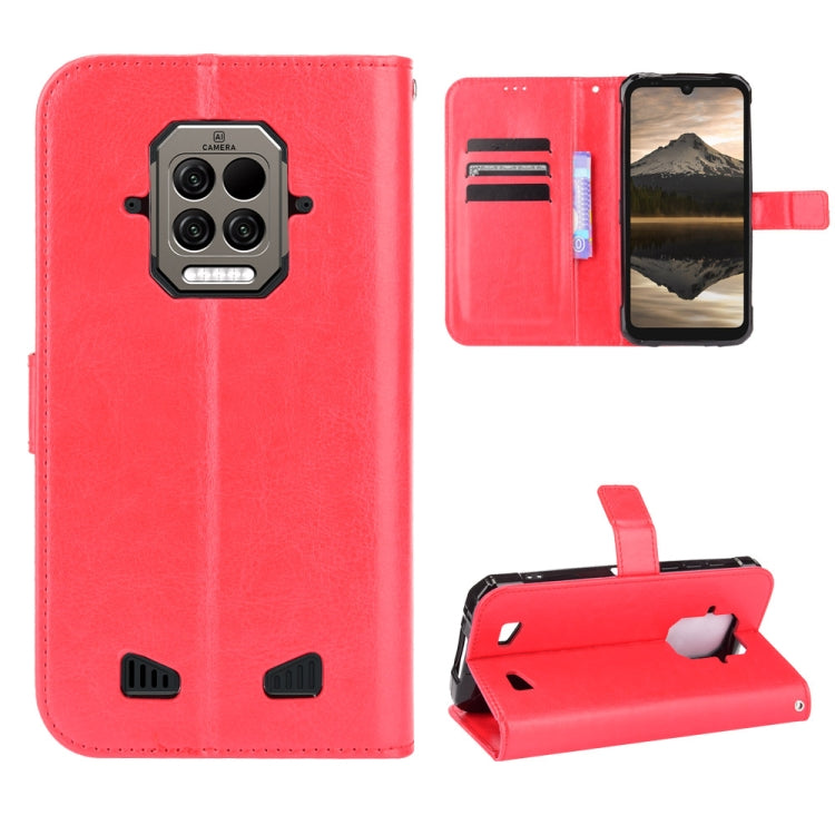 For Doogee S86 / S86 Pro Crazy Horse Texture Horizontal Flip Leather Case with Holder & Card Slots & Lanyard