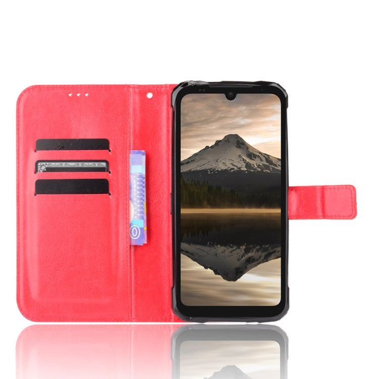 For Doogee S86 / S86 Pro Crazy Horse Texture Horizontal Flip Leather Case with Holder & Card Slots & Lanyard