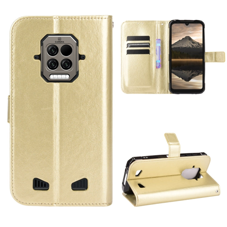 For Doogee S86 / S86 Pro Crazy Horse Texture Horizontal Flip Leather Case with Holder & Card Slots & Lanyard