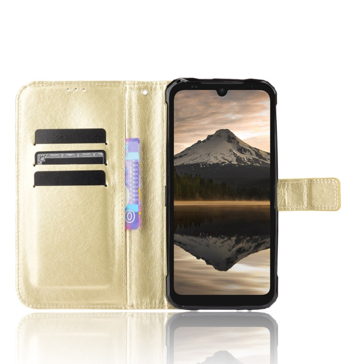 For Doogee S86 / S86 Pro Crazy Horse Texture Horizontal Flip Leather Case with Holder & Card Slots & Lanyard
