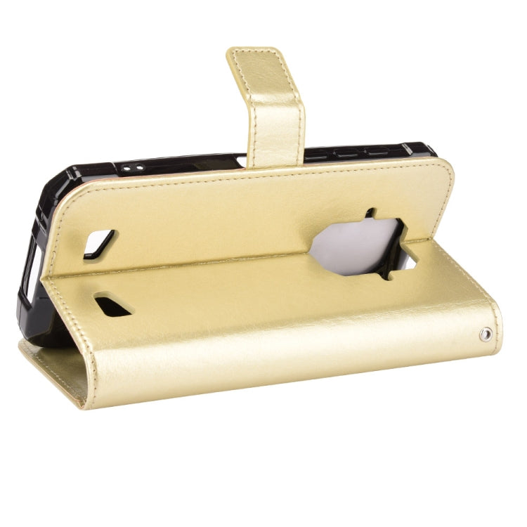 For Doogee S86 / S86 Pro Crazy Horse Texture Horizontal Flip Leather Case with Holder & Card Slots & Lanyard