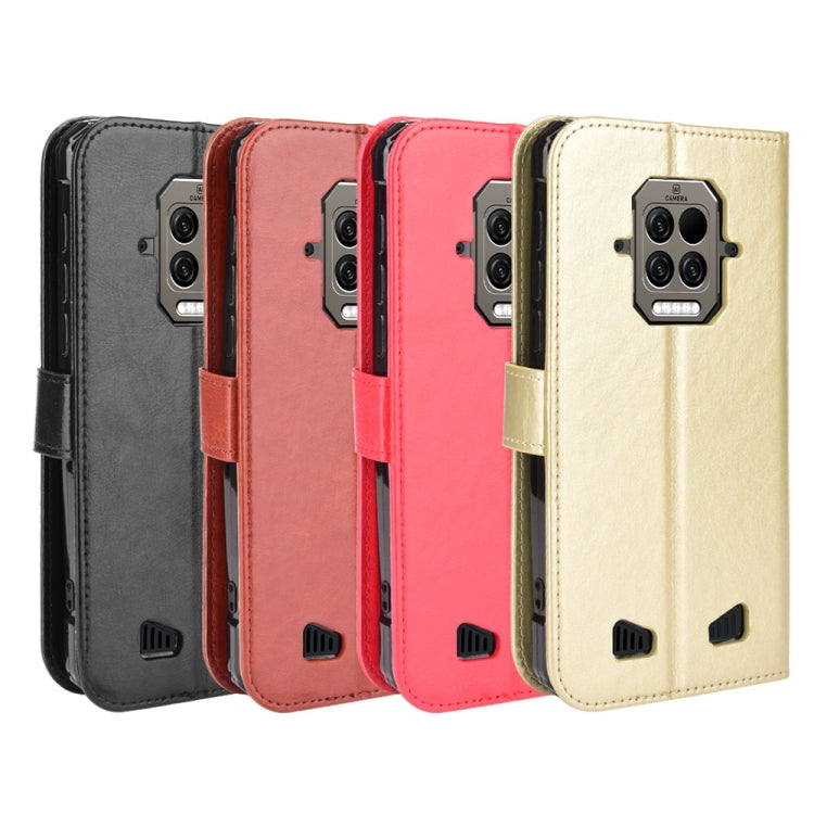 For Doogee S86 / S86 Pro Crazy Horse Texture Horizontal Flip Leather Case with Holder & Card Slots & Lanyard