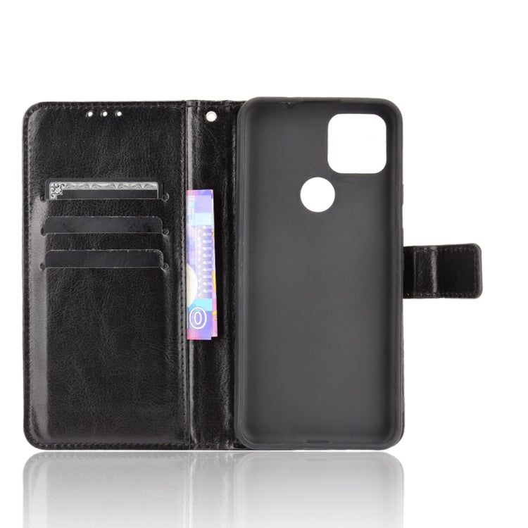 For Google Pixel 5a 5G Crazy Horse Texture Horizontal Flip Leather Case with Holder & Card Slots & Lanyard