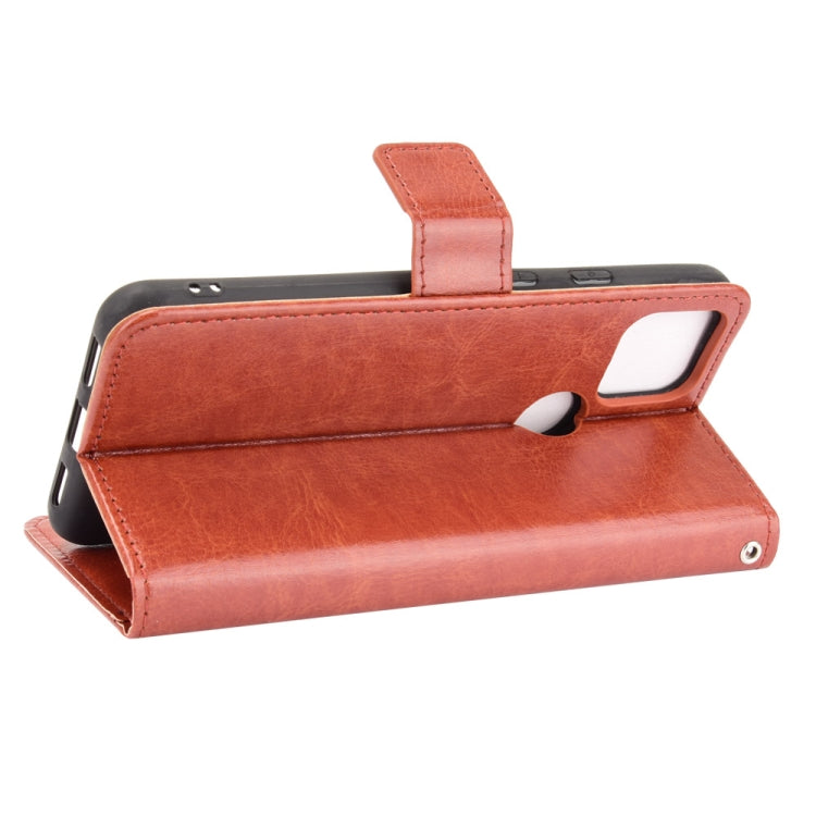 For Google Pixel 5a 5G Crazy Horse Texture Horizontal Flip Leather Case with Holder & Card Slots & Lanyard
