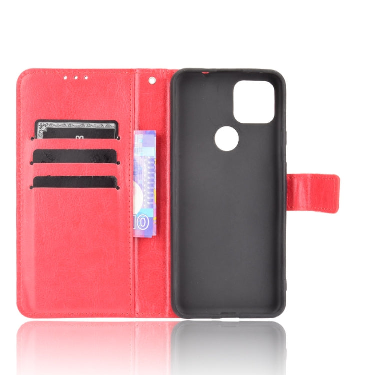 For Google Pixel 5a 5G Crazy Horse Texture Horizontal Flip Leather Case with Holder & Card Slots & Lanyard