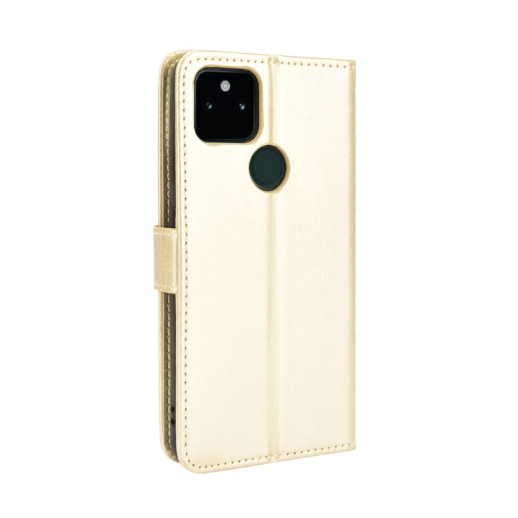 For Google Pixel 5a 5G Crazy Horse Texture Horizontal Flip Leather Case with Holder & Card Slots & Lanyard