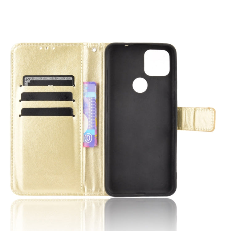 For Google Pixel 5a 5G Crazy Horse Texture Horizontal Flip Leather Case with Holder & Card Slots & Lanyard