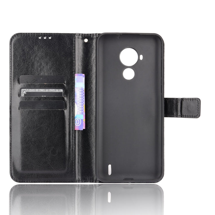 For Nokia C30 Crazy Horse Texture Horizontal Flip Leather Case with Holder & Card Slots & Lanyard