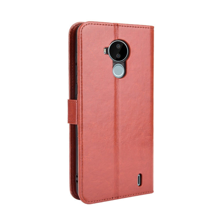 For Nokia C30 Crazy Horse Texture Horizontal Flip Leather Case with Holder & Card Slots & Lanyard