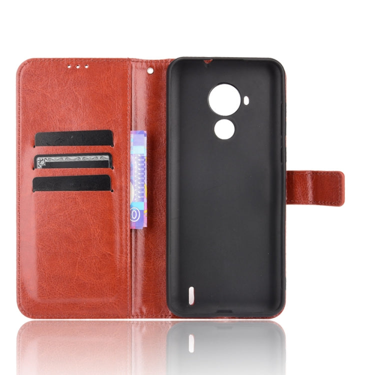 For Nokia C30 Crazy Horse Texture Horizontal Flip Leather Case with Holder & Card Slots & Lanyard