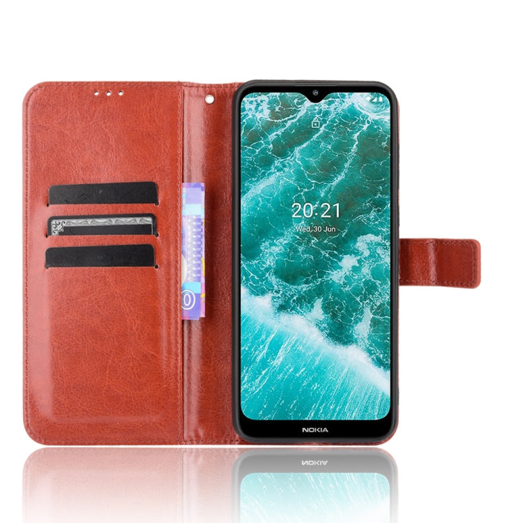 For Nokia C30 Crazy Horse Texture Horizontal Flip Leather Case with Holder & Card Slots & Lanyard