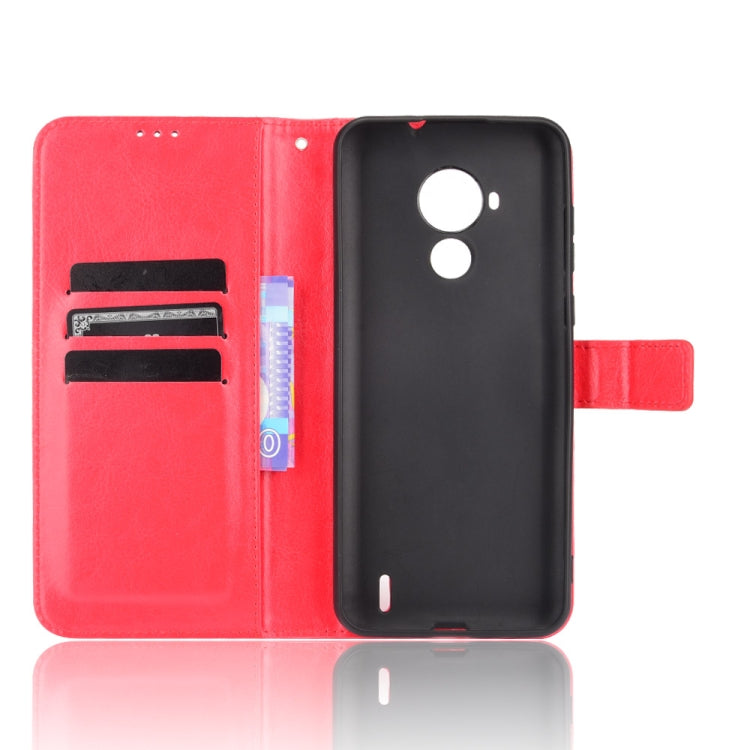 For Nokia C30 Crazy Horse Texture Horizontal Flip Leather Case with Holder & Card Slots & Lanyard