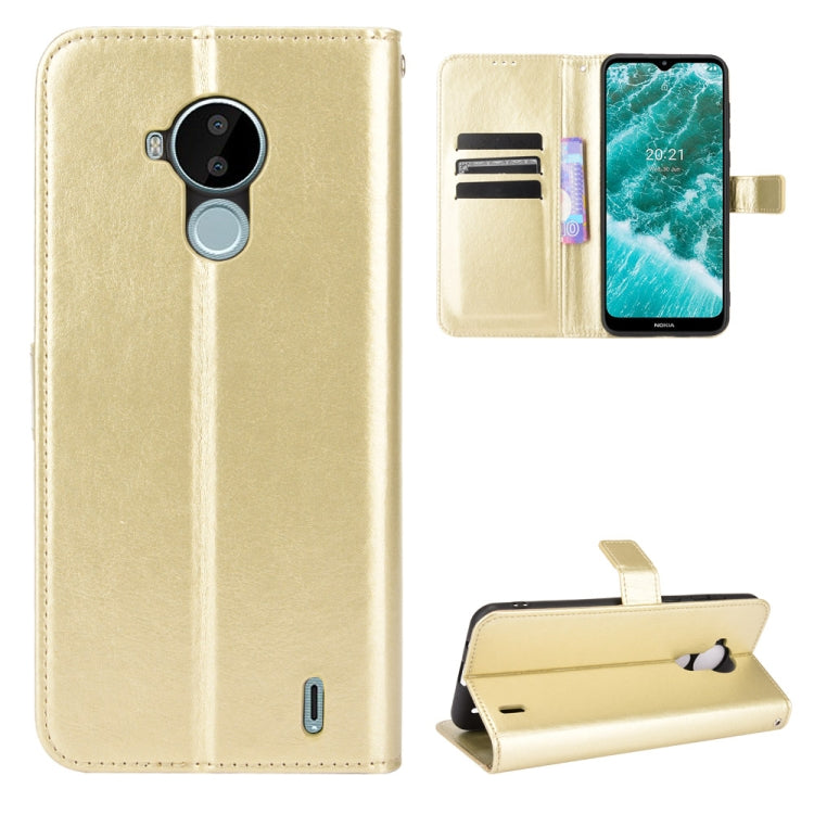 For Nokia C30 Crazy Horse Texture Horizontal Flip Leather Case with Holder & Card Slots & Lanyard