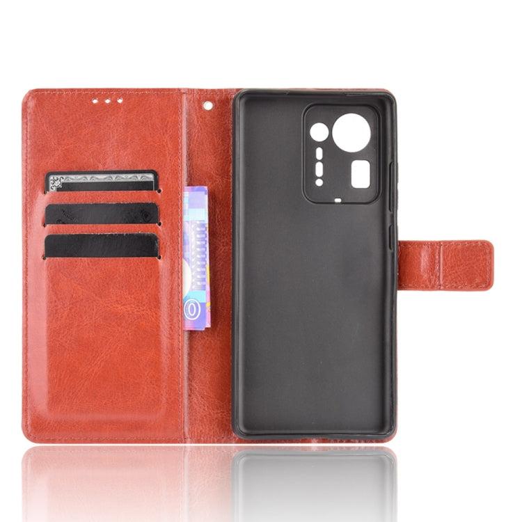 For Xiaomi Mi Mix 4 Crazy Horse Texture Horizontal Flip Leather Case with Holder & Card Slots & Lanyard