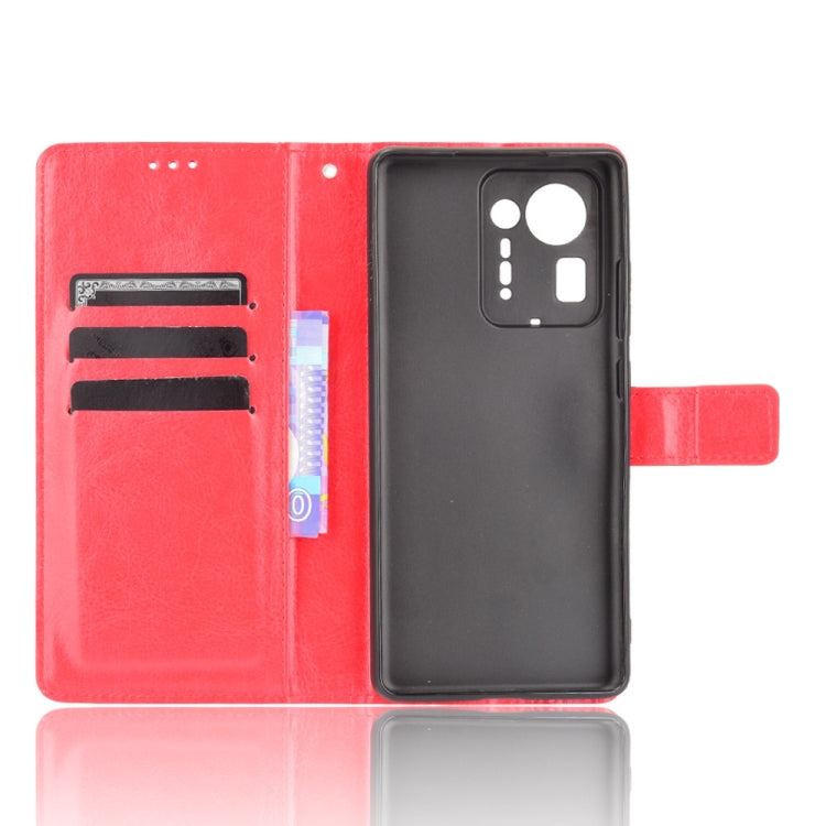 For Xiaomi Mi Mix 4 Crazy Horse Texture Horizontal Flip Leather Case with Holder & Card Slots & Lanyard