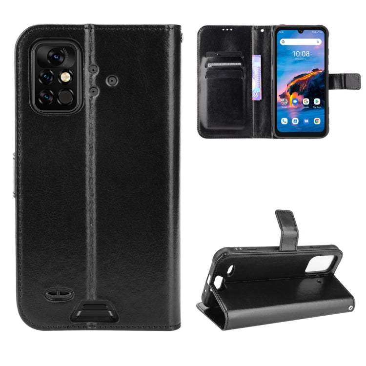 For UMIDIGI Bison Pro Crazy Horse Texture Horizontal Flip Leather Case with Holder & Card Slots & Lanyard