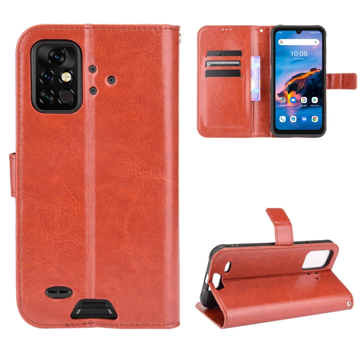 For UMIDIGI Bison Pro Crazy Horse Texture Horizontal Flip Leather Case with Holder & Card Slots & Lanyard