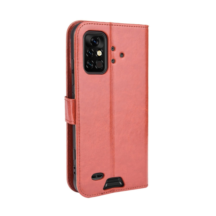 For UMIDIGI Bison Pro Crazy Horse Texture Horizontal Flip Leather Case with Holder & Card Slots & Lanyard