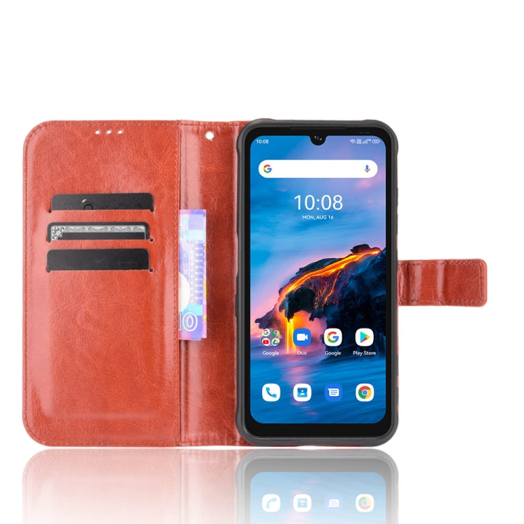 For UMIDIGI Bison Pro Crazy Horse Texture Horizontal Flip Leather Case with Holder & Card Slots & Lanyard