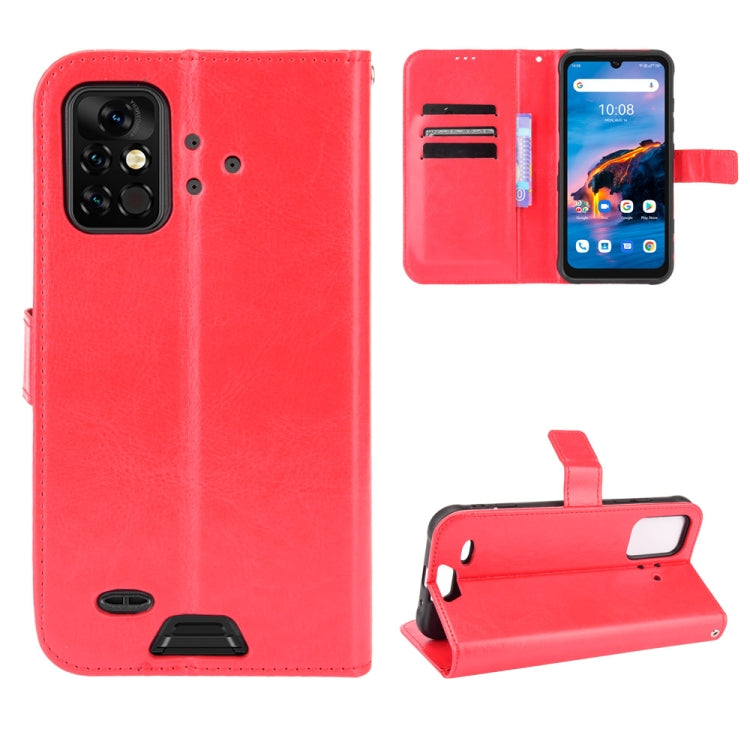 For UMIDIGI Bison Pro Crazy Horse Texture Horizontal Flip Leather Case with Holder & Card Slots & Lanyard