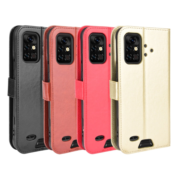 For UMIDIGI Bison Pro Crazy Horse Texture Horizontal Flip Leather Case with Holder & Card Slots & Lanyard