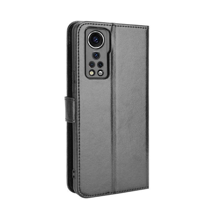 For ZTE Axon 30 5G Crazy Horse Texture Horizontal Flip Leather Case with Holder & Card Slots & Lanyard