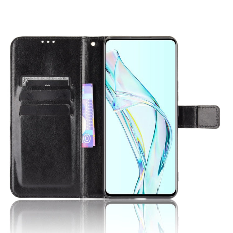 For ZTE Axon 30 5G Crazy Horse Texture Horizontal Flip Leather Case with Holder & Card Slots & Lanyard