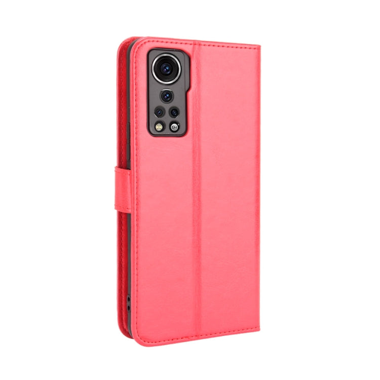 For ZTE Axon 30 5G Crazy Horse Texture Horizontal Flip Leather Case with Holder & Card Slots & Lanyard