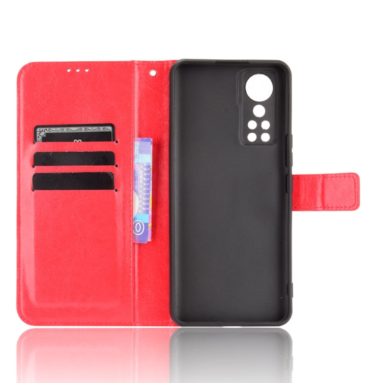 For ZTE Axon 30 5G Crazy Horse Texture Horizontal Flip Leather Case with Holder & Card Slots & Lanyard
