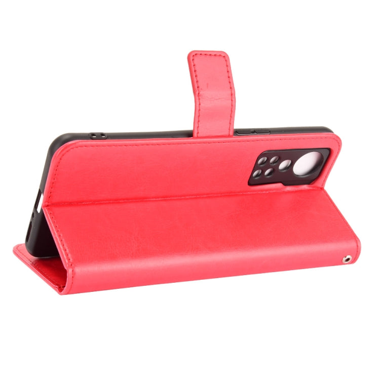 For ZTE Axon 30 5G Crazy Horse Texture Horizontal Flip Leather Case with Holder & Card Slots & Lanyard