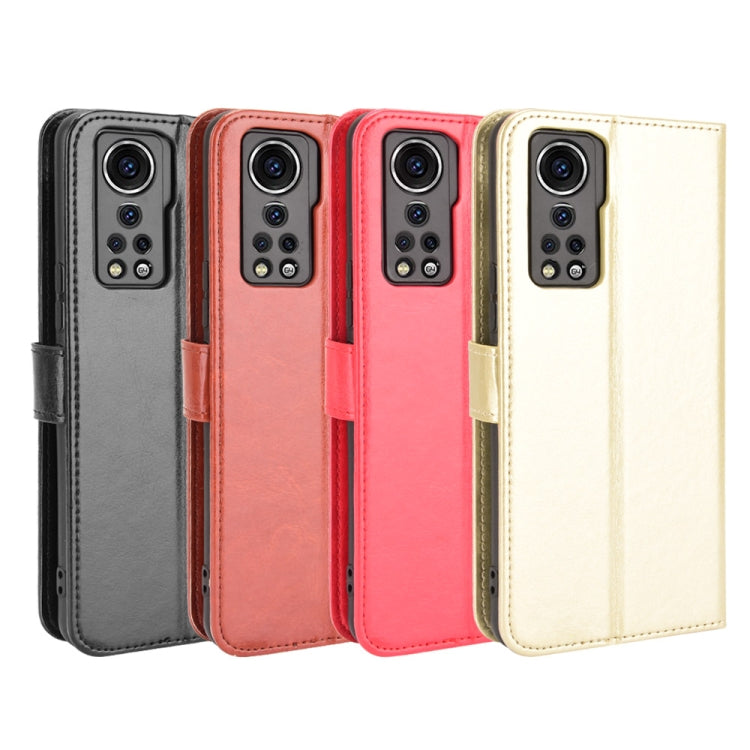 For ZTE Axon 30 5G Crazy Horse Texture Horizontal Flip Leather Case with Holder & Card Slots & Lanyard