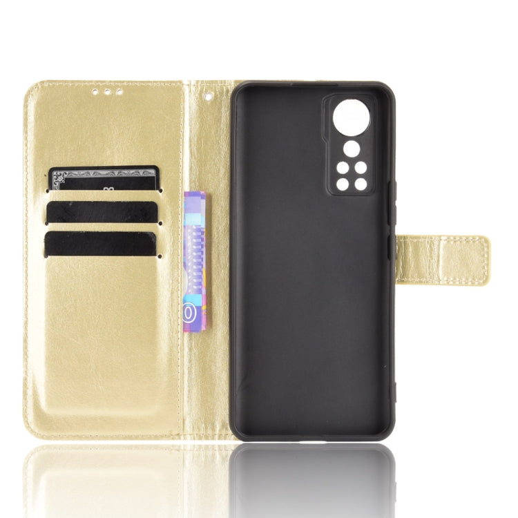 For ZTE Axon 30 5G Crazy Horse Texture Horizontal Flip Leather Case with Holder & Card Slots & Lanyard