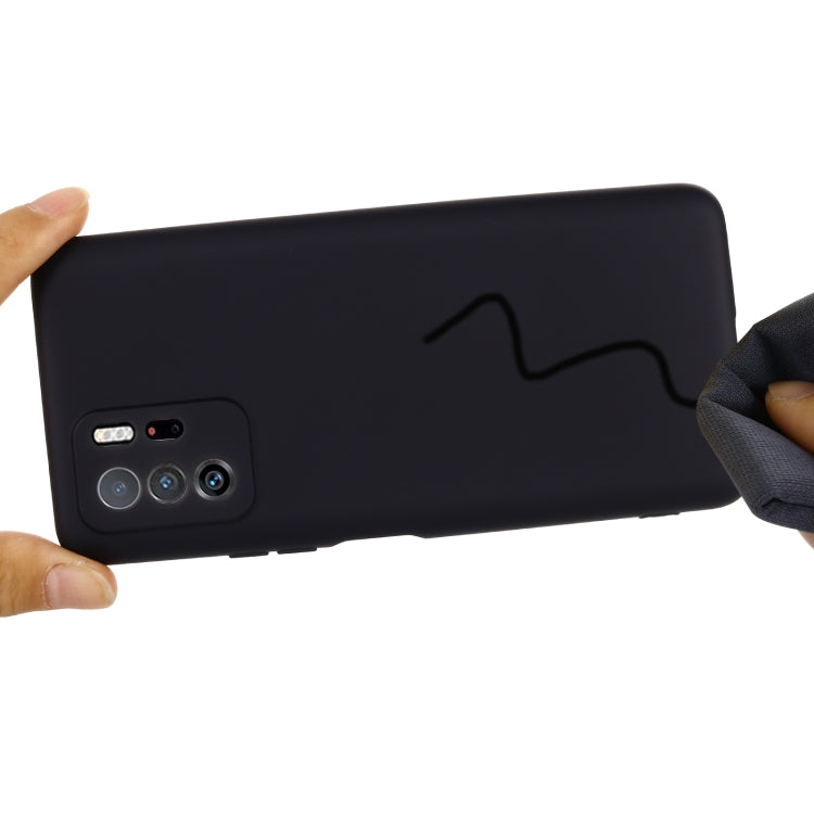 For Xiaomi Redmi Note 10 Pro 5G CN Version / Poco X3 GT 5G Solid Color Liquid Silicone Dropproof Full Coverage Protective Case