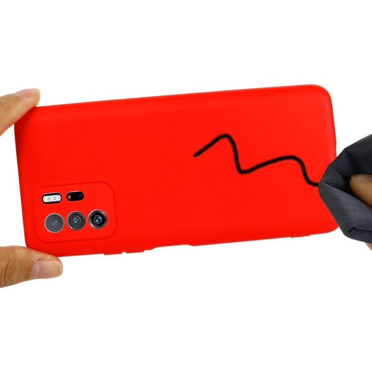 For Xiaomi Redmi Note 10 Pro 5G CN Version / Poco X3 GT 5G Solid Color Liquid Silicone Dropproof Full Coverage Protective Case