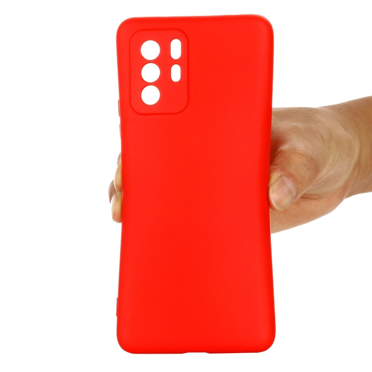 For Xiaomi Redmi Note 10 Pro 5G CN Version / Poco X3 GT 5G Solid Color Liquid Silicone Dropproof Full Coverage Protective Case