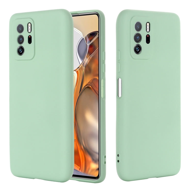 For Xiaomi Redmi Note 10 Pro 5G CN Version / Poco X3 GT 5G Solid Color Liquid Silicone Dropproof Full Coverage Protective Case