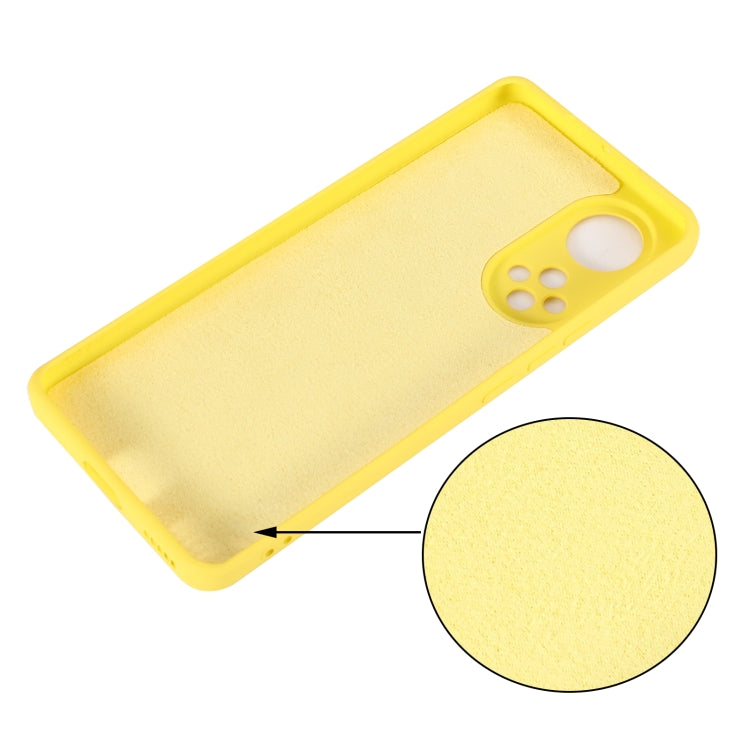 For Honor 50 Solid Color Liquid Silicone Dropproof Full Coverage Protective Case