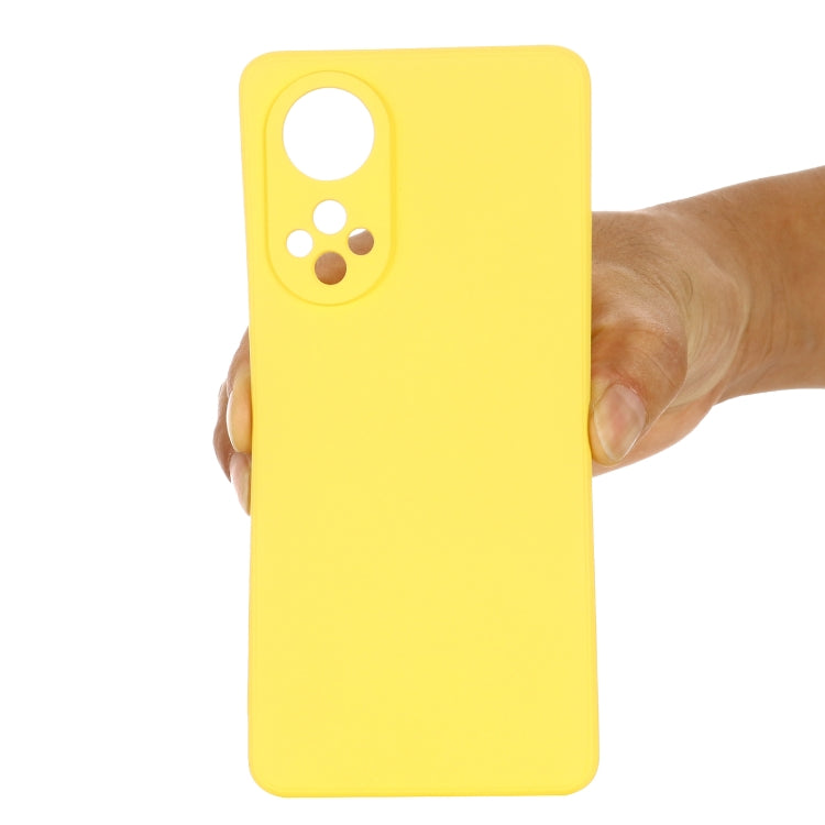 For Honor 50 Solid Color Liquid Silicone Dropproof Full Coverage Protective Case