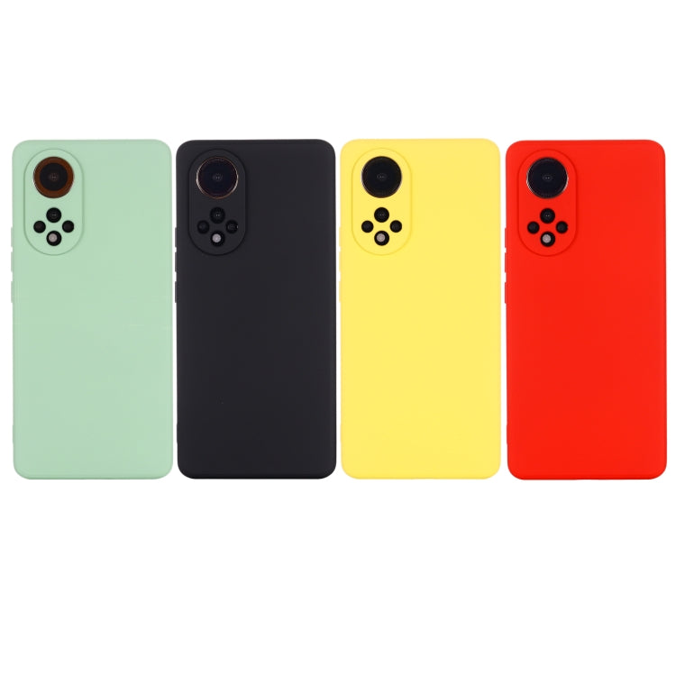 For Honor 50 Solid Color Liquid Silicone Dropproof Full Coverage Protective Case